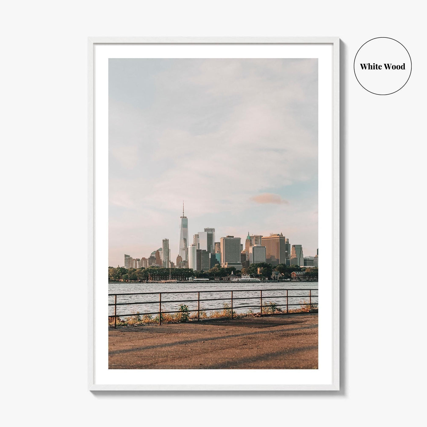 New York City Skyline Fine Art Photo Print, Manhattan, Red Hook Brooklyn, NYC