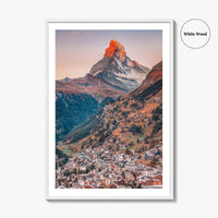 Zermatt Fine Art Photo Print, Matterhorn, Switzerland Wall Decor Poster, Swiss Alps Valais