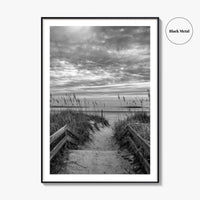 Myrtle Beach Black and White Fine Art Photo Print, South Carolina Poster