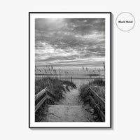Myrtle Beach Black and White Fine Art Photo Print, South Carolina Poster