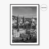 Zacatecas Black and White Fine Art Photo Print, Zacatecas City Mexico Wall Poster