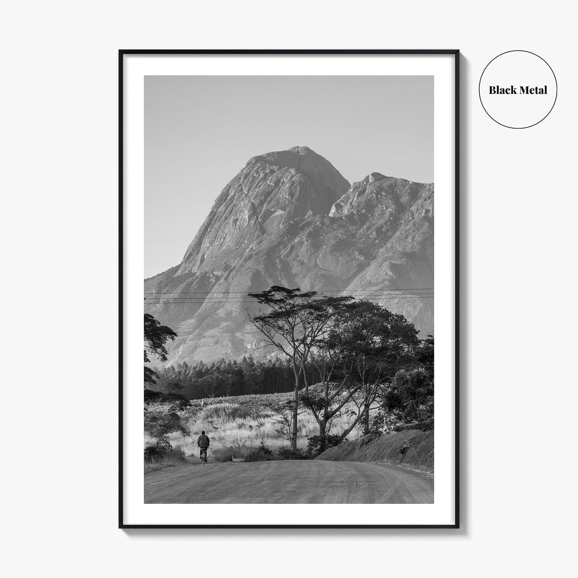 Mulanje Massif Malawi Black and White Fine Art Photo Print, Mount Mulanje, Sapitwa Peak