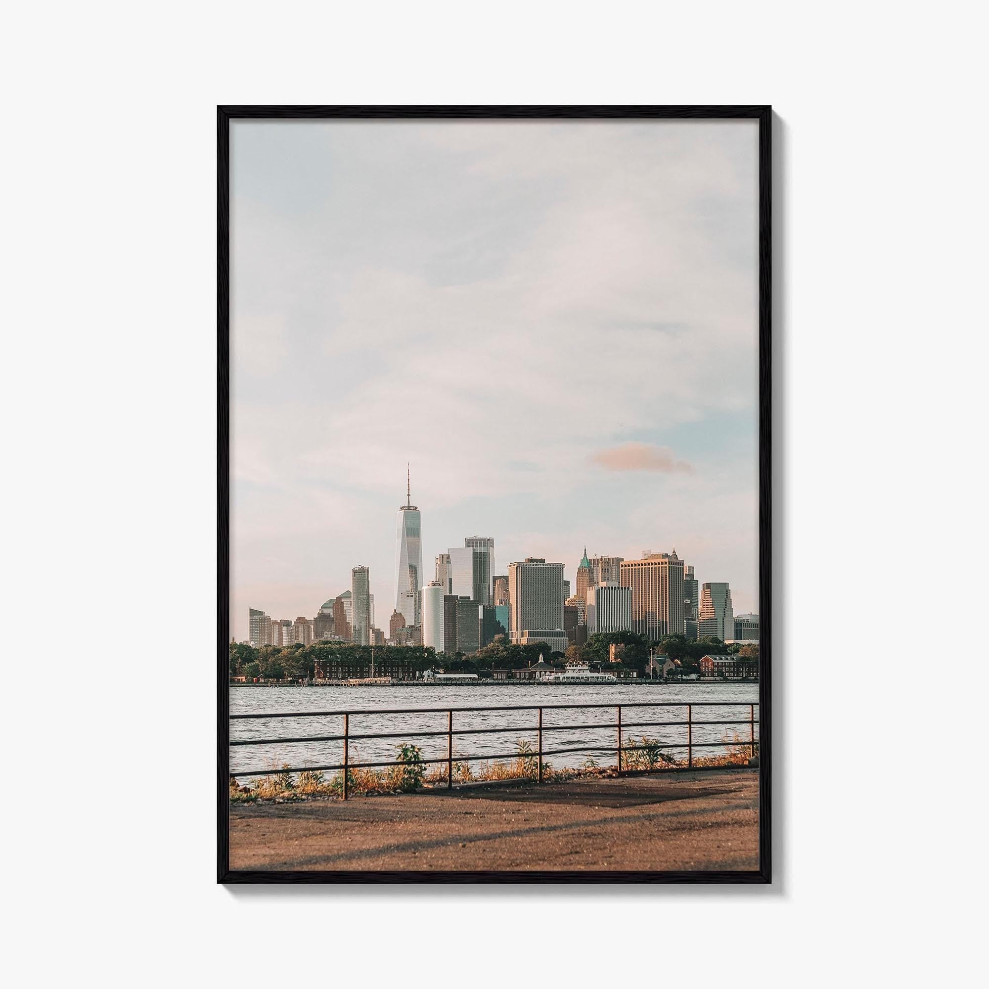 New York City Skyline Fine Art Photo Print, Manhattan, Red Hook Brooklyn, NYC