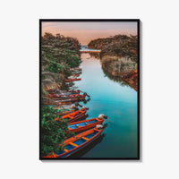 Jamaica Fine Art Photo Print, White River Boats, St Ann, Ocho Rios Wall Poster