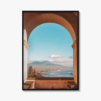 Naples Italy Fine Art Photo Print, Mount Vesuvius, Certosa di San Martino, Campania Poster