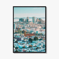 San Francisco Skyline Fine Art Photo Print, Corona Heights Park, California Wall Poster