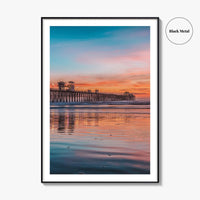 Oceanside Fine Art Photo Print, Pier Beach, San Diego California USA Wall Poster