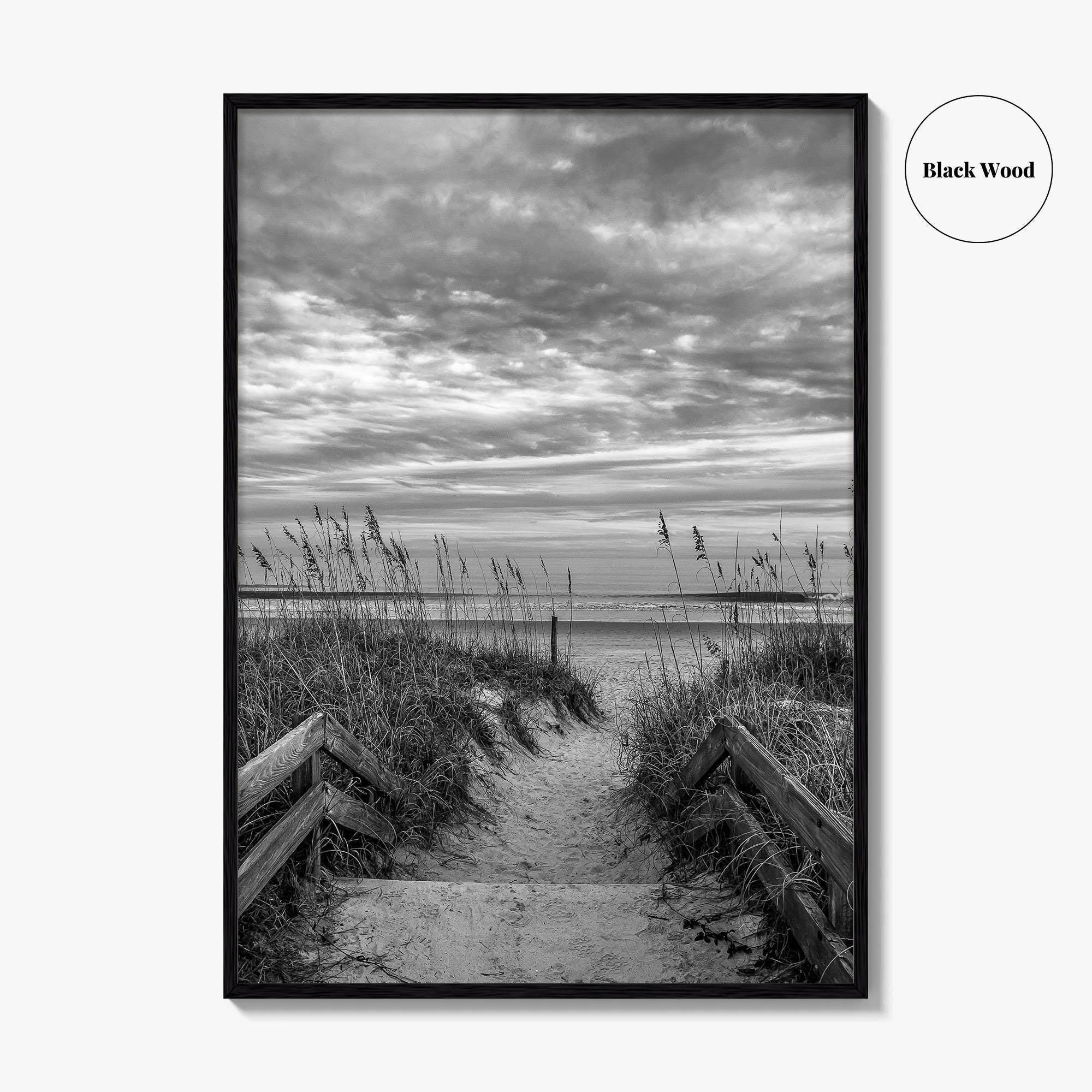 Myrtle Beach Black and White Fine Art Photo Print, South Carolina Poster