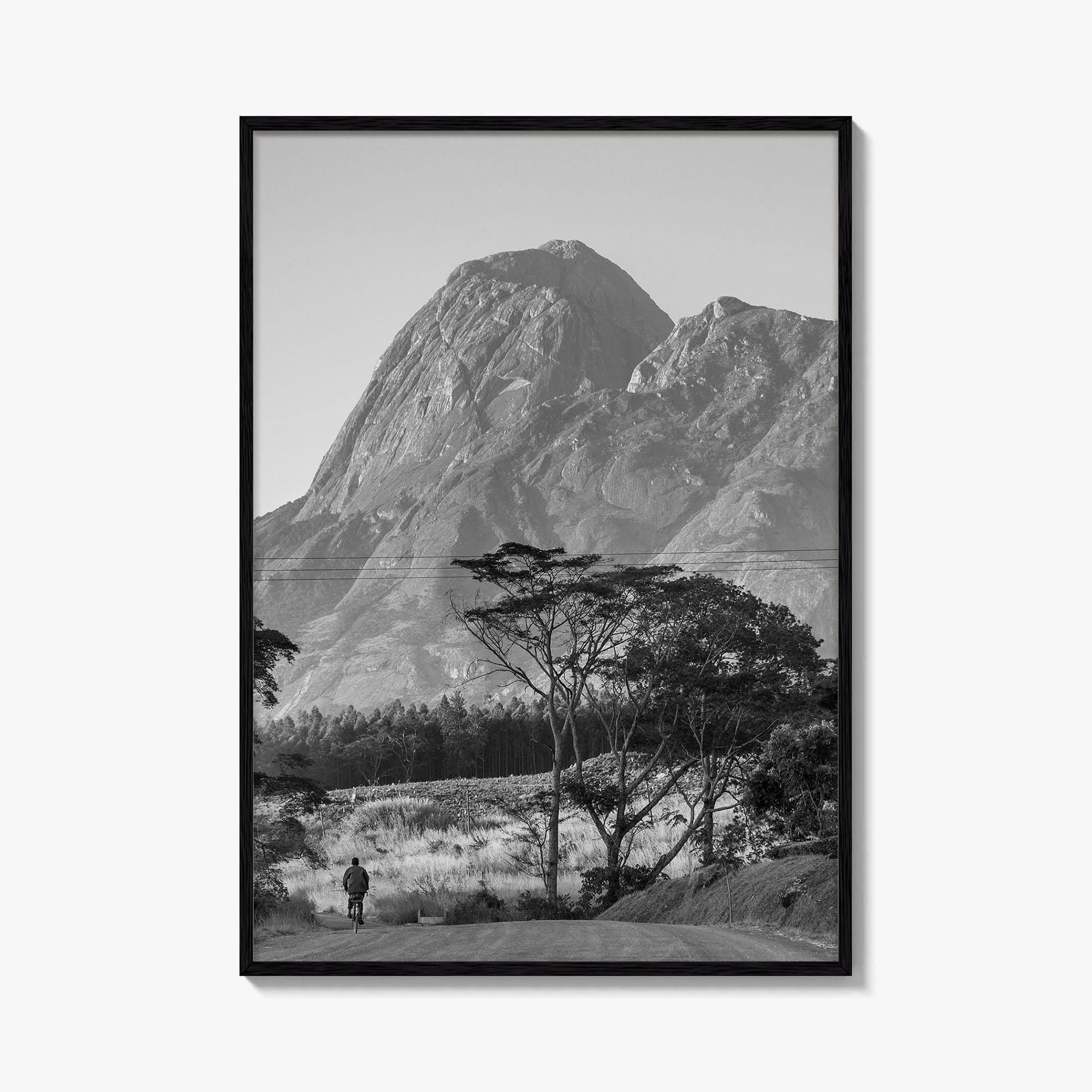 Mulanje Massif Malawi Black and White Fine Art Photo Print, Mount Mulanje, Sapitwa Peak
