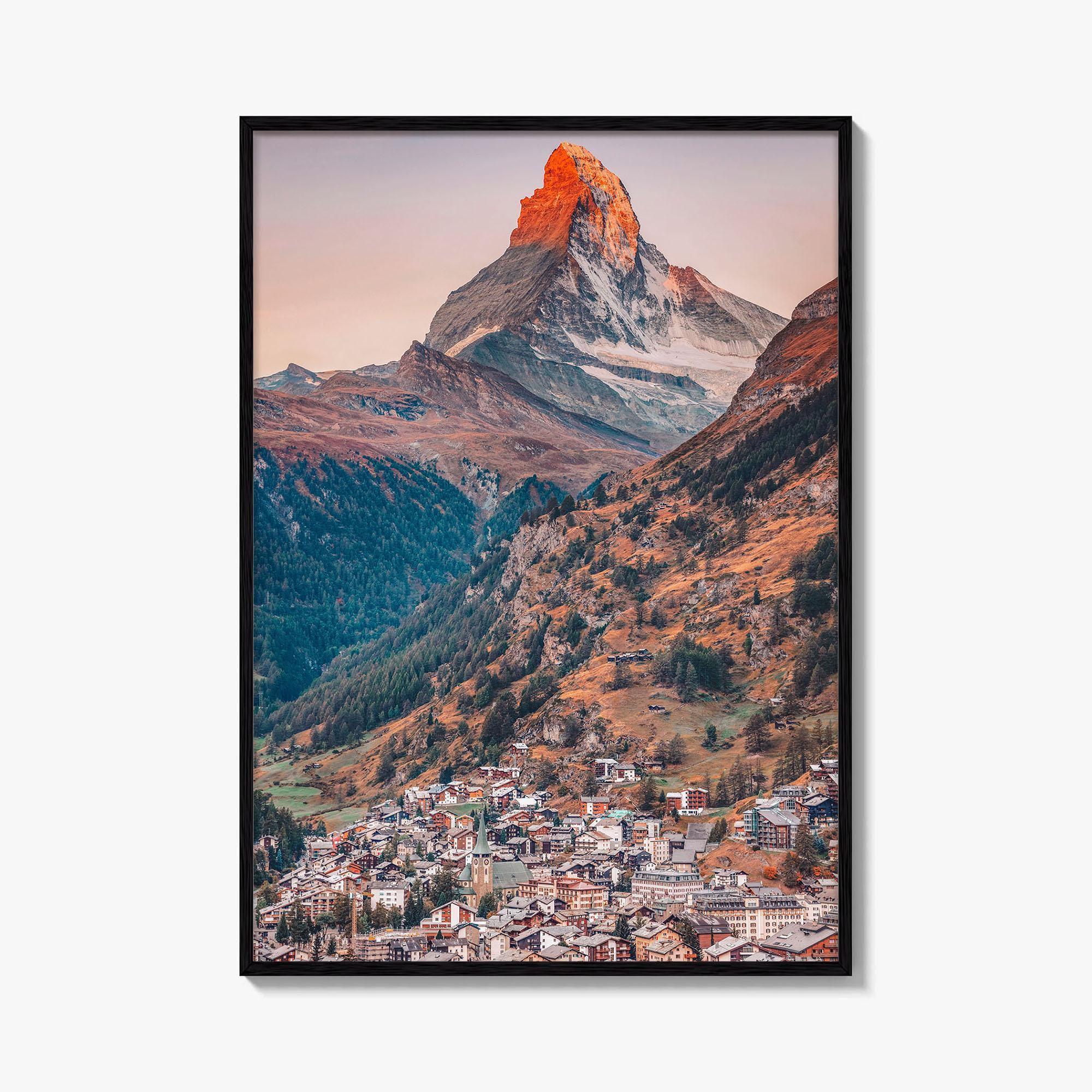 Zermatt Fine Art Photo Print, Matterhorn, Switzerland Wall Decor Poster, Swiss Alps Valais