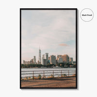 New York City Skyline Fine Art Photo Print, Manhattan, Red Hook Brooklyn, NYC