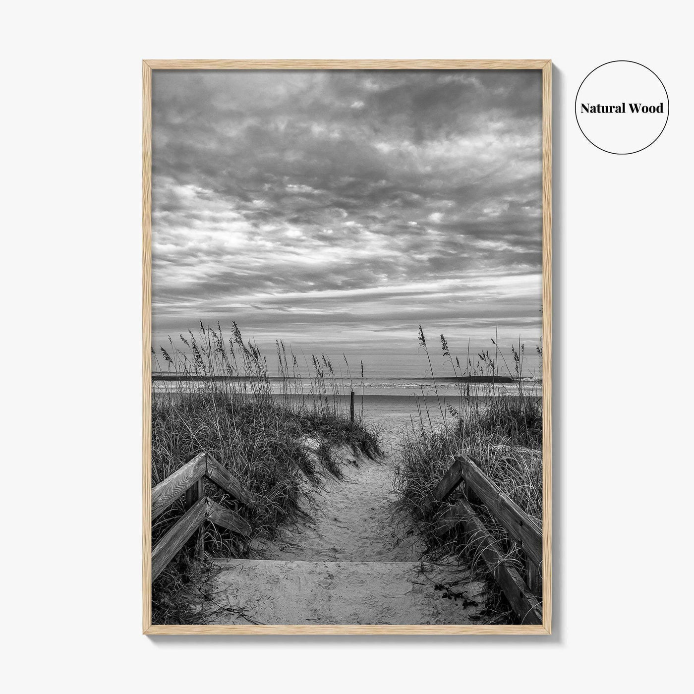 Myrtle Beach Black and White Fine Art Photo Print, South Carolina Poster