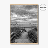 Myrtle Beach Black and White Fine Art Photo Print, South Carolina Poster