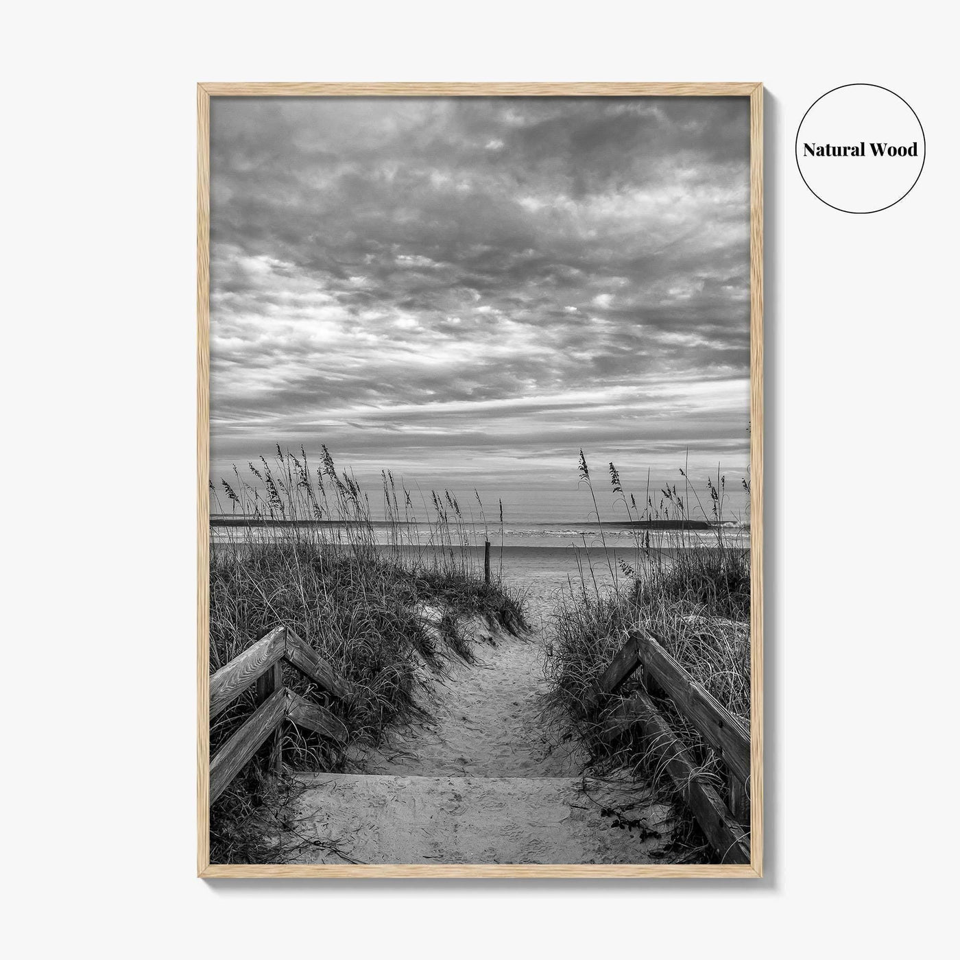 Myrtle Beach Black and White Fine Art Photo Print, South Carolina Poster