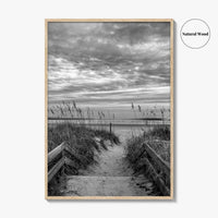 Myrtle Beach Black and White Fine Art Photo Print, South Carolina Poster