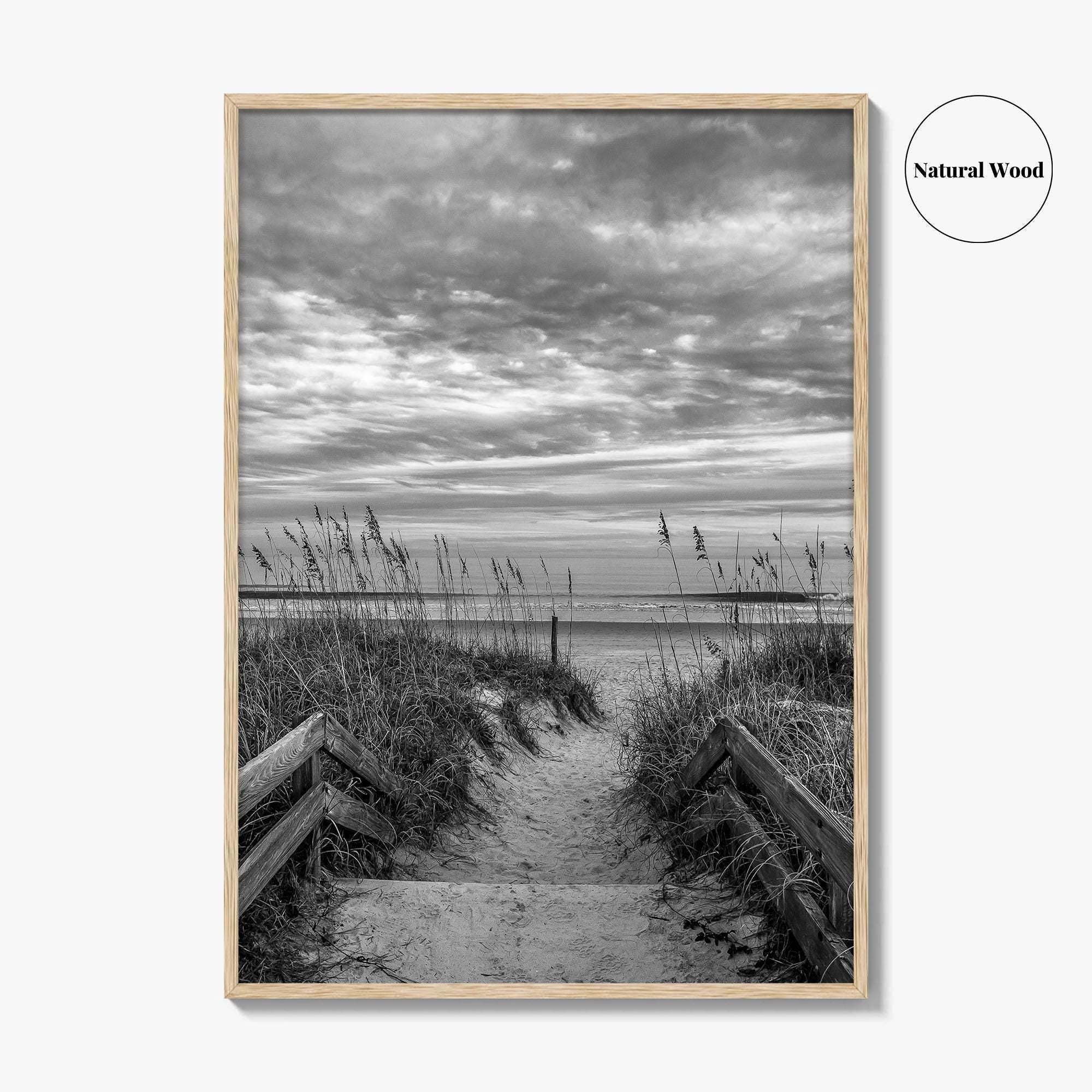 Myrtle Beach Black and White Fine Art Photo Print, South Carolina Poster