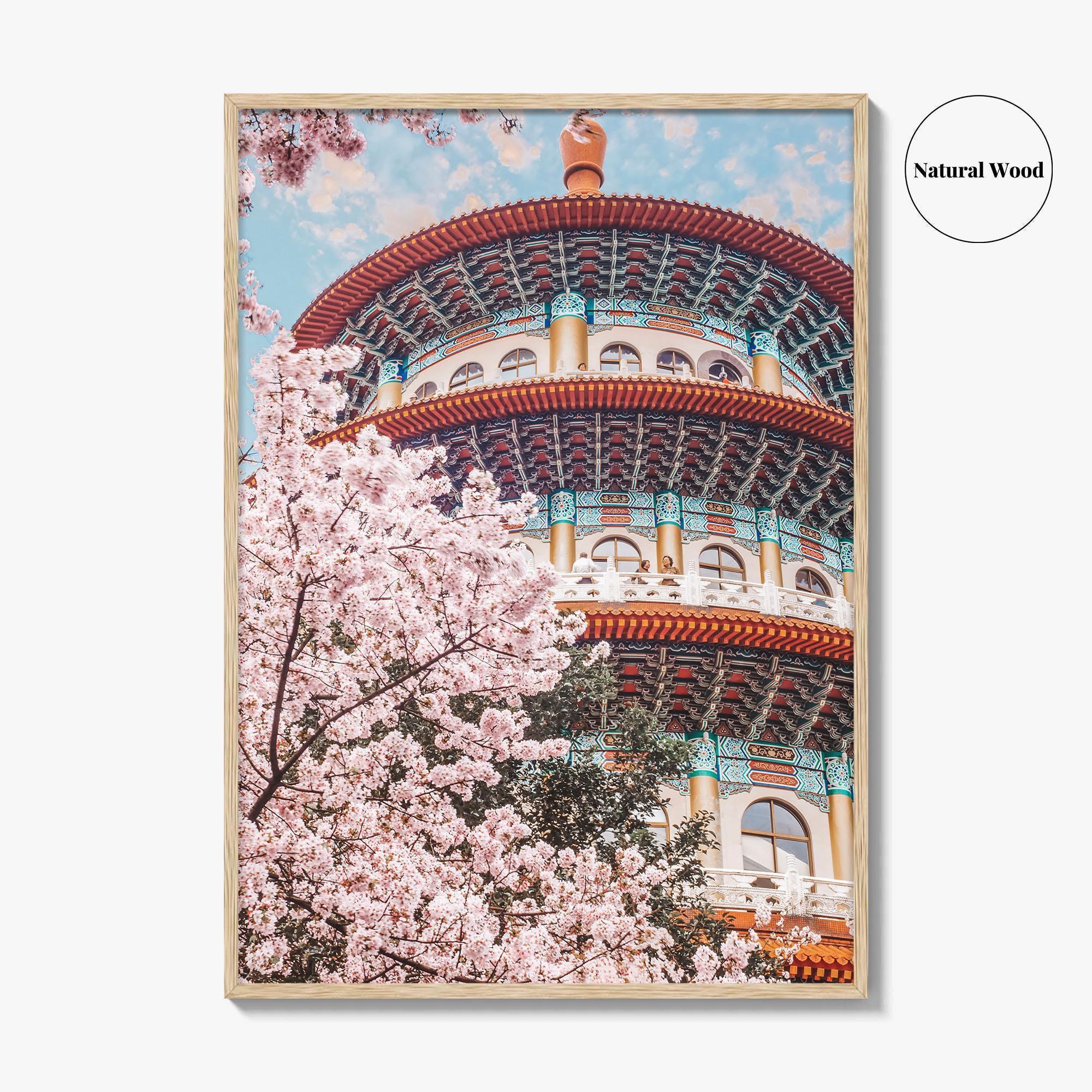 Taipei Fine Art Photo Print, Sakura Garden, Cherry Blossom, Taiwan, Wall Decor Poster