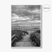 Myrtle Beach Black and White Fine Art Photo Print, South Carolina Poster