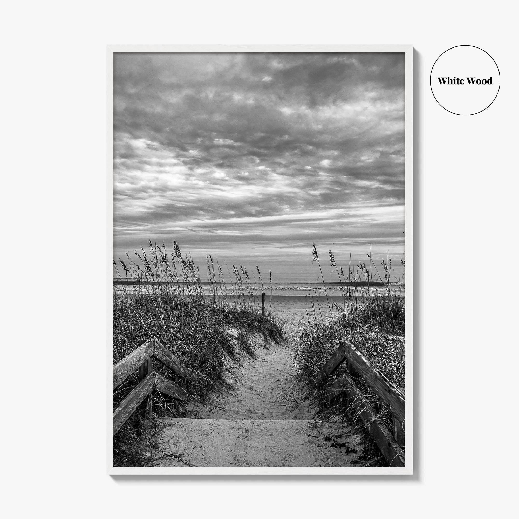 Myrtle Beach Black and White Fine Art Photo Print, South Carolina Poster