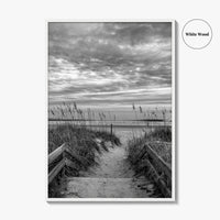 Myrtle Beach Black and White Fine Art Photo Print, South Carolina Poster