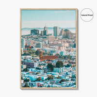 San Francisco Skyline Fine Art Photo Print, Corona Heights Park, California Wall Poster