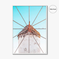 Mykonos Fine Art Photo Print, Windmill, Greece, Cyclades, Aegean, Greek Islands, Wall Poster