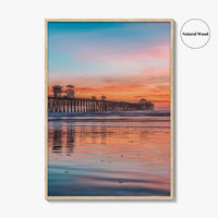Oceanside Fine Art Photo Print, Pier Beach, San Diego California USA Wall Poster