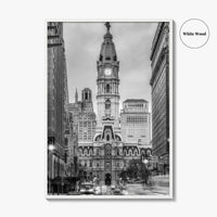 Philadelphia Black and White Fine Art Photo Print, City Hall, Philly, Pennsylvania Poster