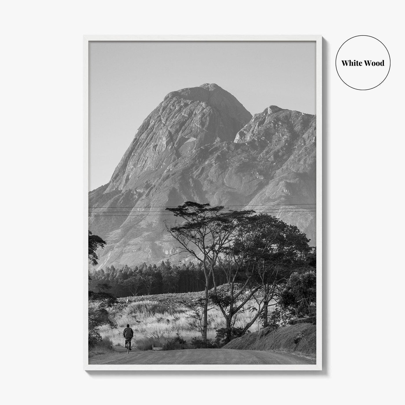 Mulanje Massif Malawi Black and White Fine Art Photo Print, Mount Mulanje, Sapitwa Peak