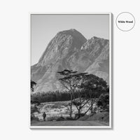 Mulanje Massif Malawi Black and White Fine Art Photo Print, Mount Mulanje, Sapitwa Peak