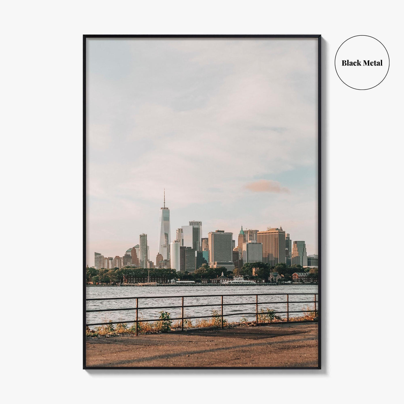 New York City Skyline Fine Art Photo Print, Manhattan, Red Hook Brooklyn, NYC