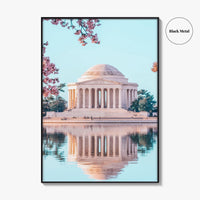 Washington DC Fine Art Photo Print, Jefferson Memorial, Tidal Basin, Cherry Blossoms, Poster