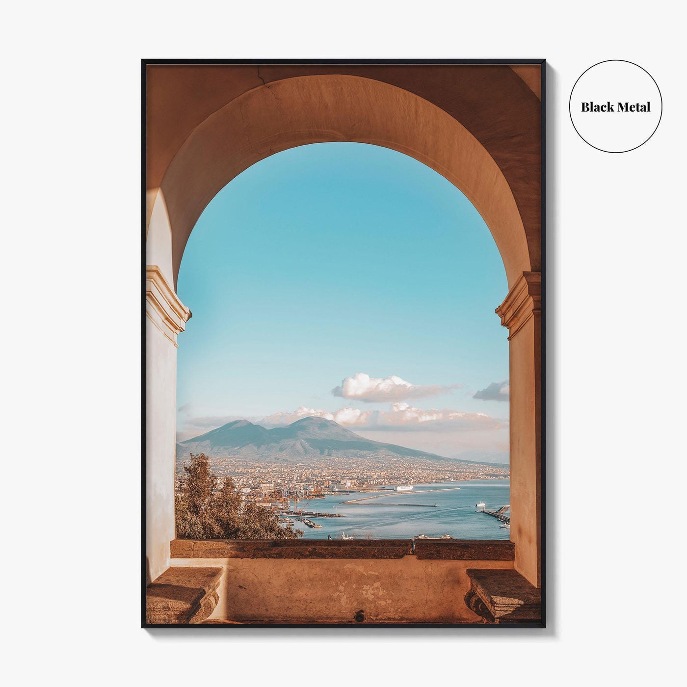 Naples Italy Fine Art Photo Print, Mount Vesuvius, Certosa di San Martino, Campania Poster
