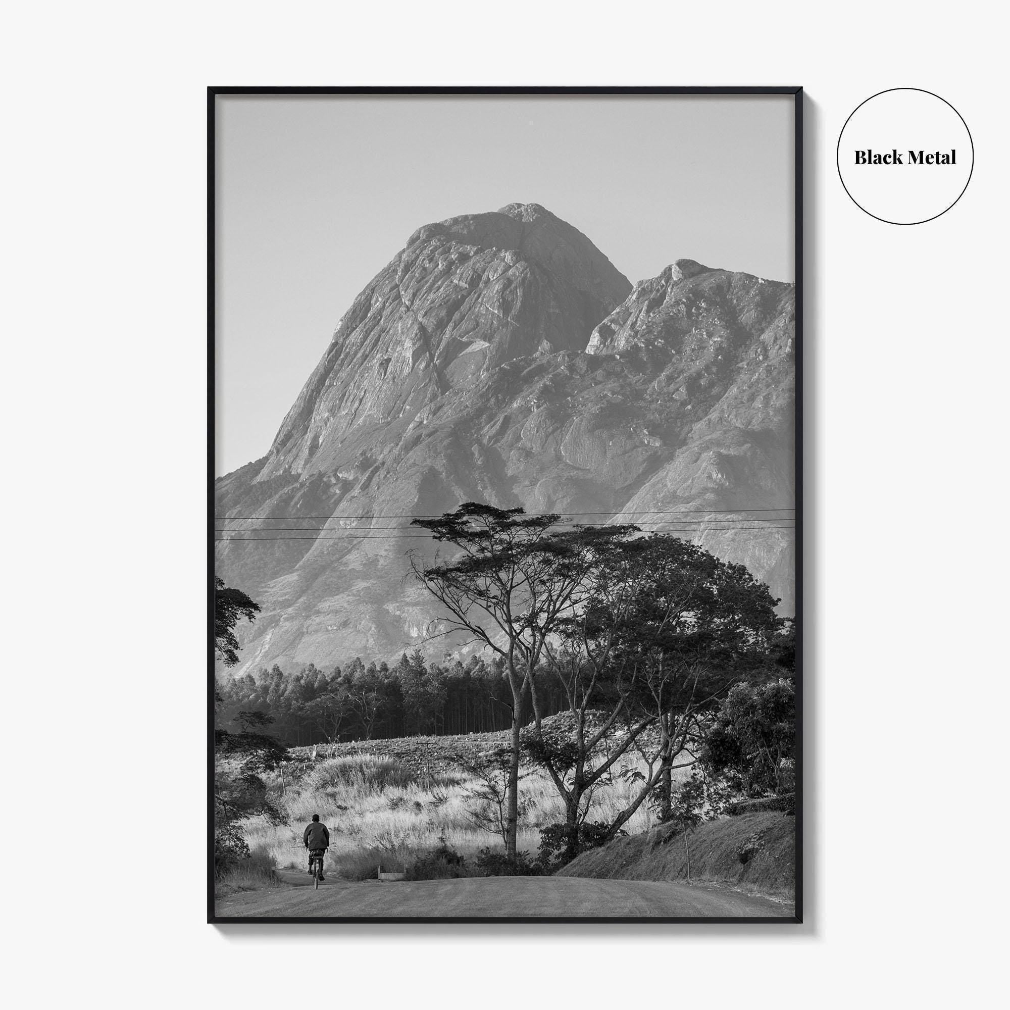 Mulanje Massif Malawi Black and White Fine Art Photo Print, Mount Mulanje, Sapitwa Peak