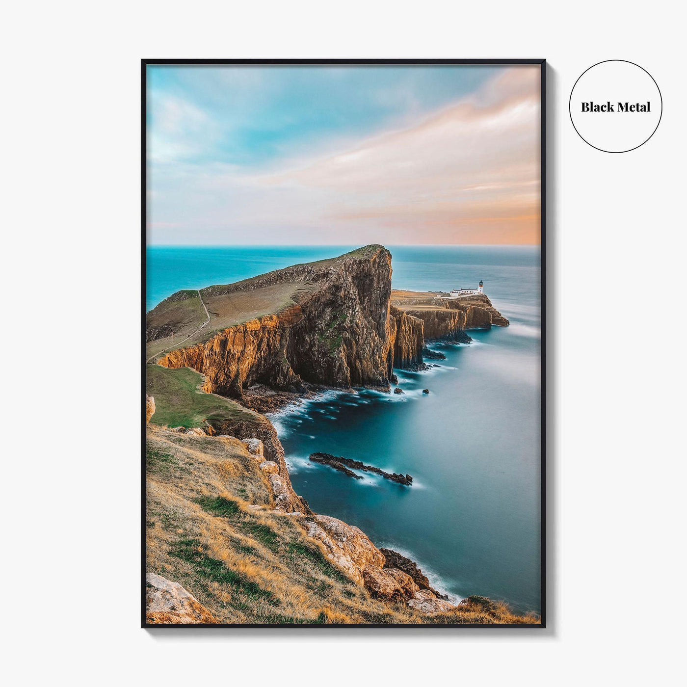 Isle Of Skye Golden Fine Art Photo Print, Neist Point Lighthouse, Scotland Wall Poster