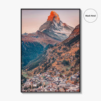 Zermatt Fine Art Photo Print, Matterhorn, Switzerland Wall Decor Poster, Swiss Alps Valais