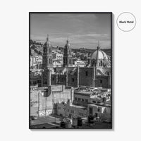 Zacatecas Black and White Fine Art Photo Print, Zacatecas City Mexico Wall Poster
