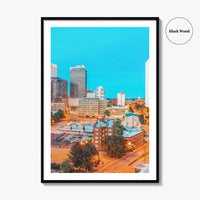 Tulsa Skyline Fine Art Photo Print, Downtown, Oklahoma, USA, Wall Poster