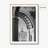 St Petersburg Black and White Fine Art Photo Print, Hermitage Museum, Russia Poster