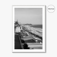 San Clemente Black and White Fine Art Photo Print, Orange County California Beach Poster