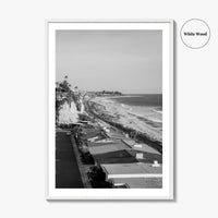 San Clemente Black and White Fine Art Photo Print, Orange County California Beach Poster