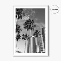 Tampa Skyline Black and White Fine Art Photo Print, Florida, USA, Poster