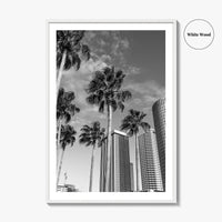 Tampa Skyline Black and White Fine Art Photo Print, Florida, USA, Poster