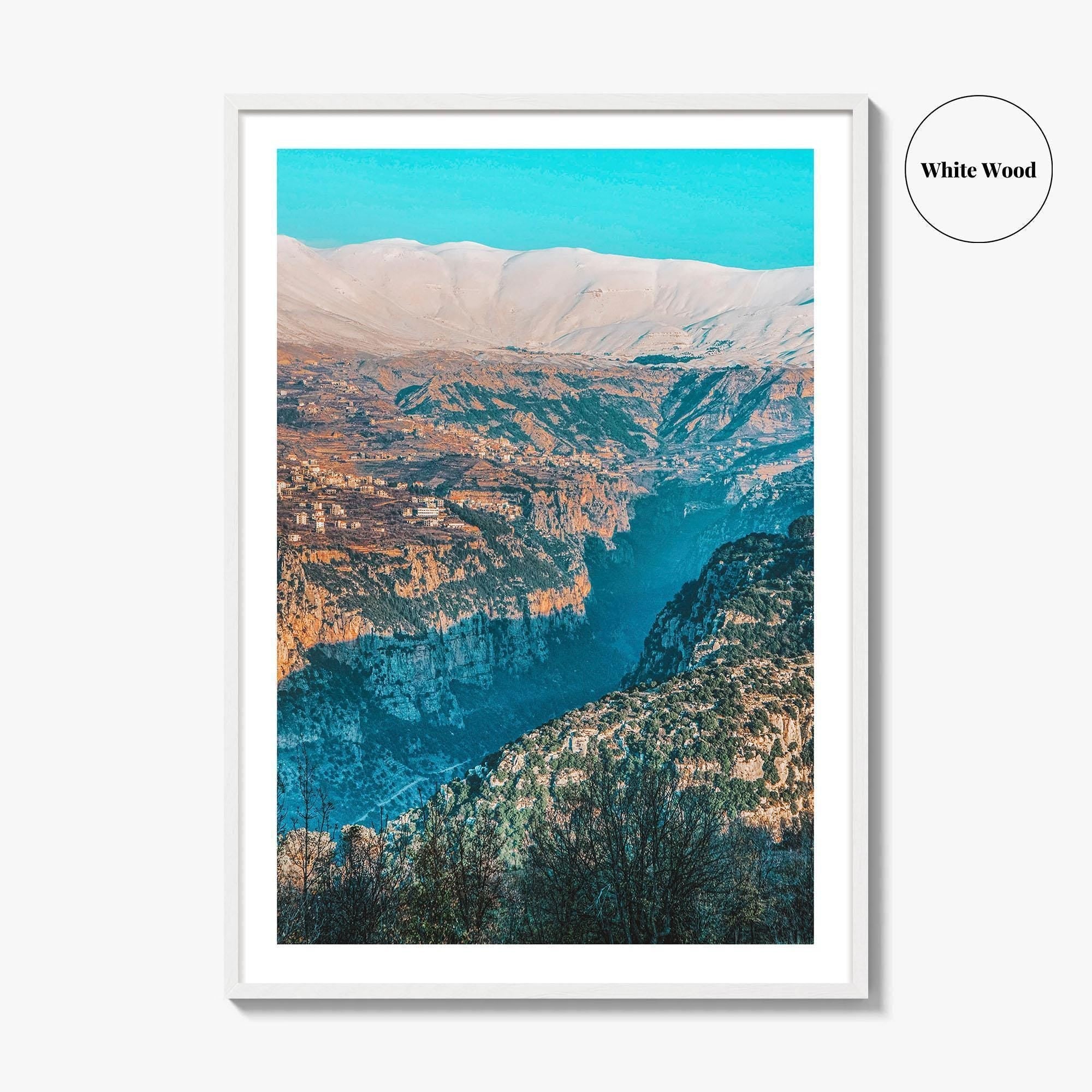 Kadisha Valley Fine Art Photo Print, Bsharri Lebanon Wall Poster, UNESCO World Heritage