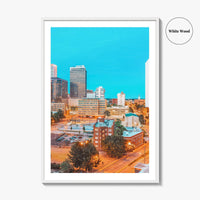 Tulsa Skyline Fine Art Photo Print, Downtown, Oklahoma, USA, Wall Poster