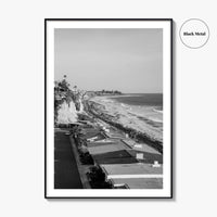 San Clemente Black and White Fine Art Photo Print, Orange County California Beach Poster