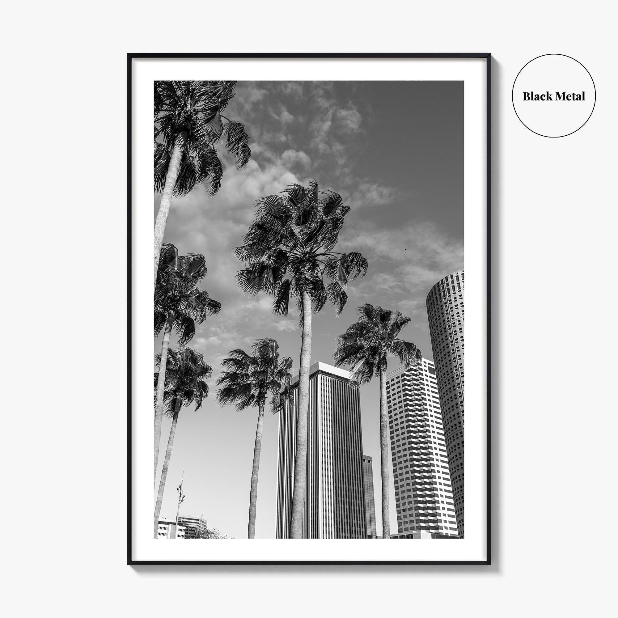Tampa Skyline Black and White Fine Art Photo Print, Florida, USA, Poster