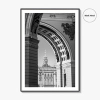 St Petersburg Black and White Fine Art Photo Print, Hermitage Museum, Russia Poster