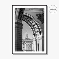 St Petersburg Black and White Fine Art Photo Print, Hermitage Museum, Russia Poster