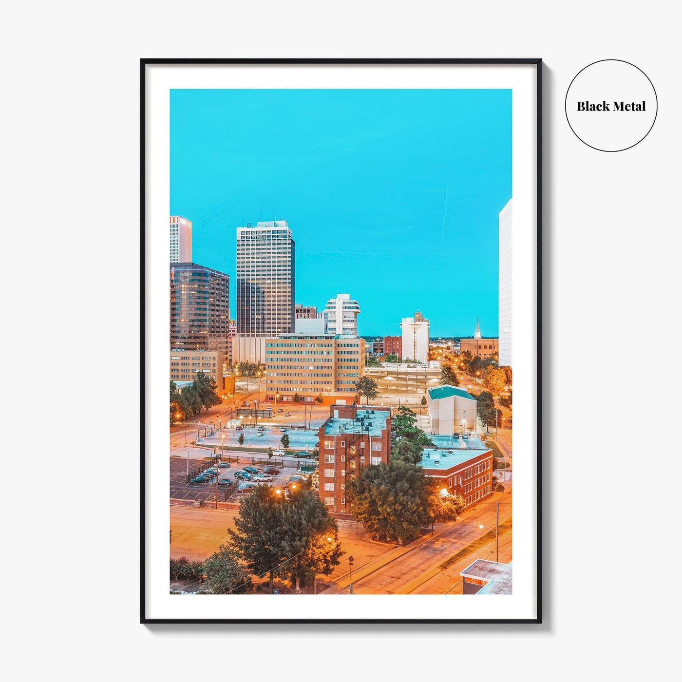 Tulsa Skyline Fine Art Photo Print, Downtown, Oklahoma, USA, Wall Poster